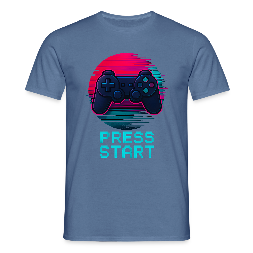 Männer T-Shirt - Taubenblau