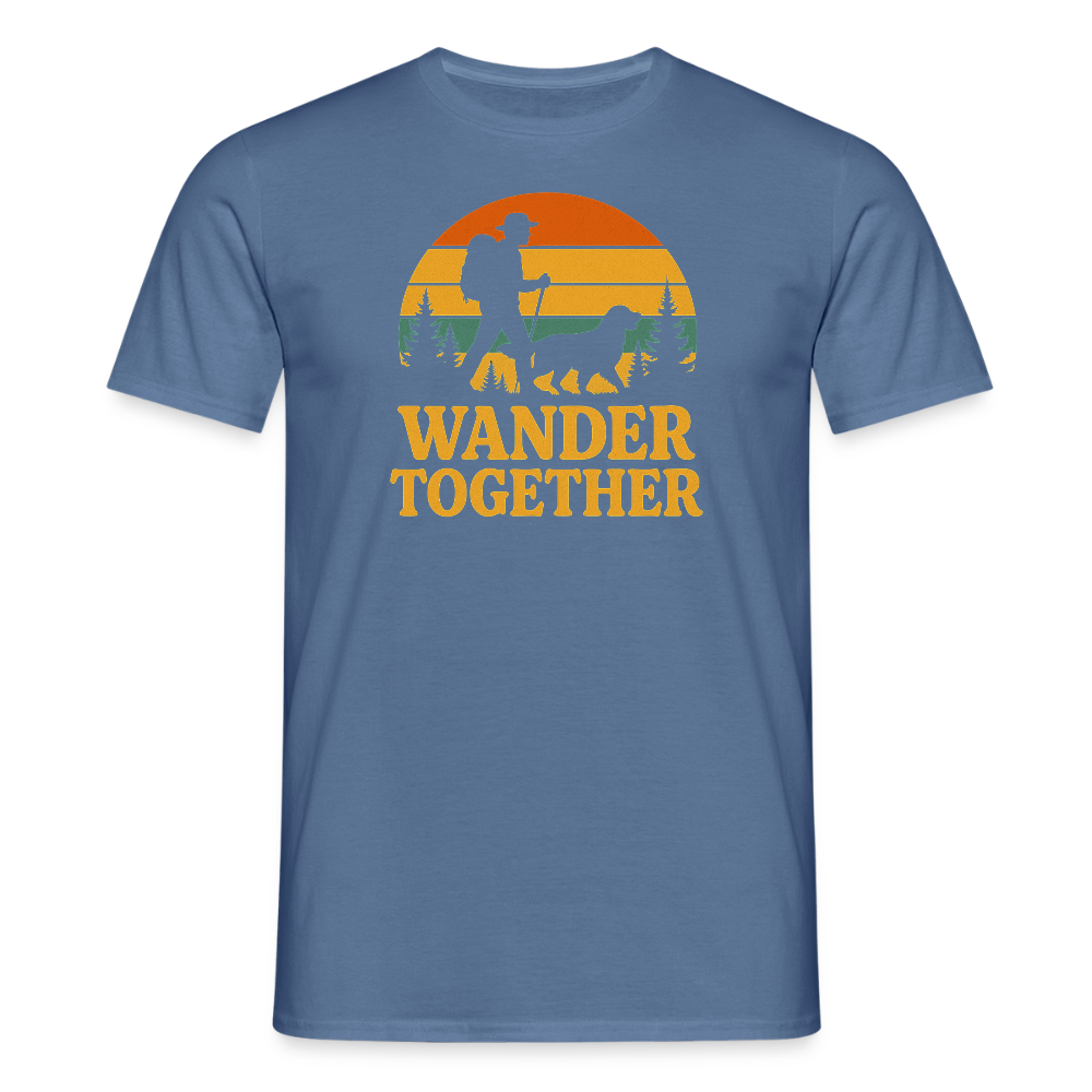 Männer T-Shirt - Taubenblau