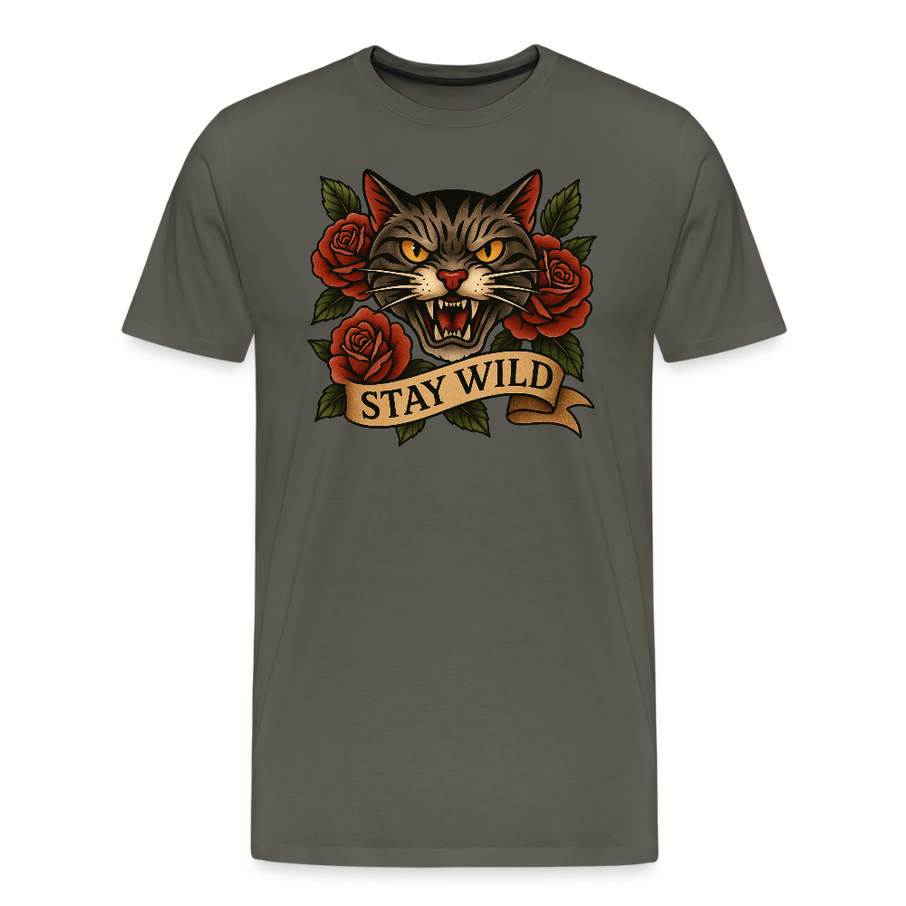 Männer Premium T-Shirt - Asphalt