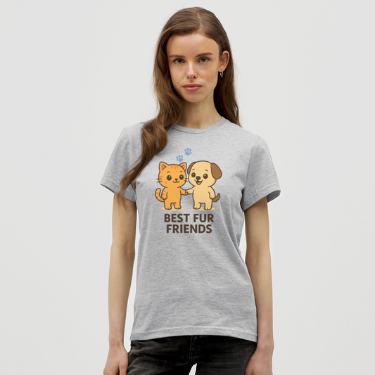Best Friends T-Shirt - Grau meliert
