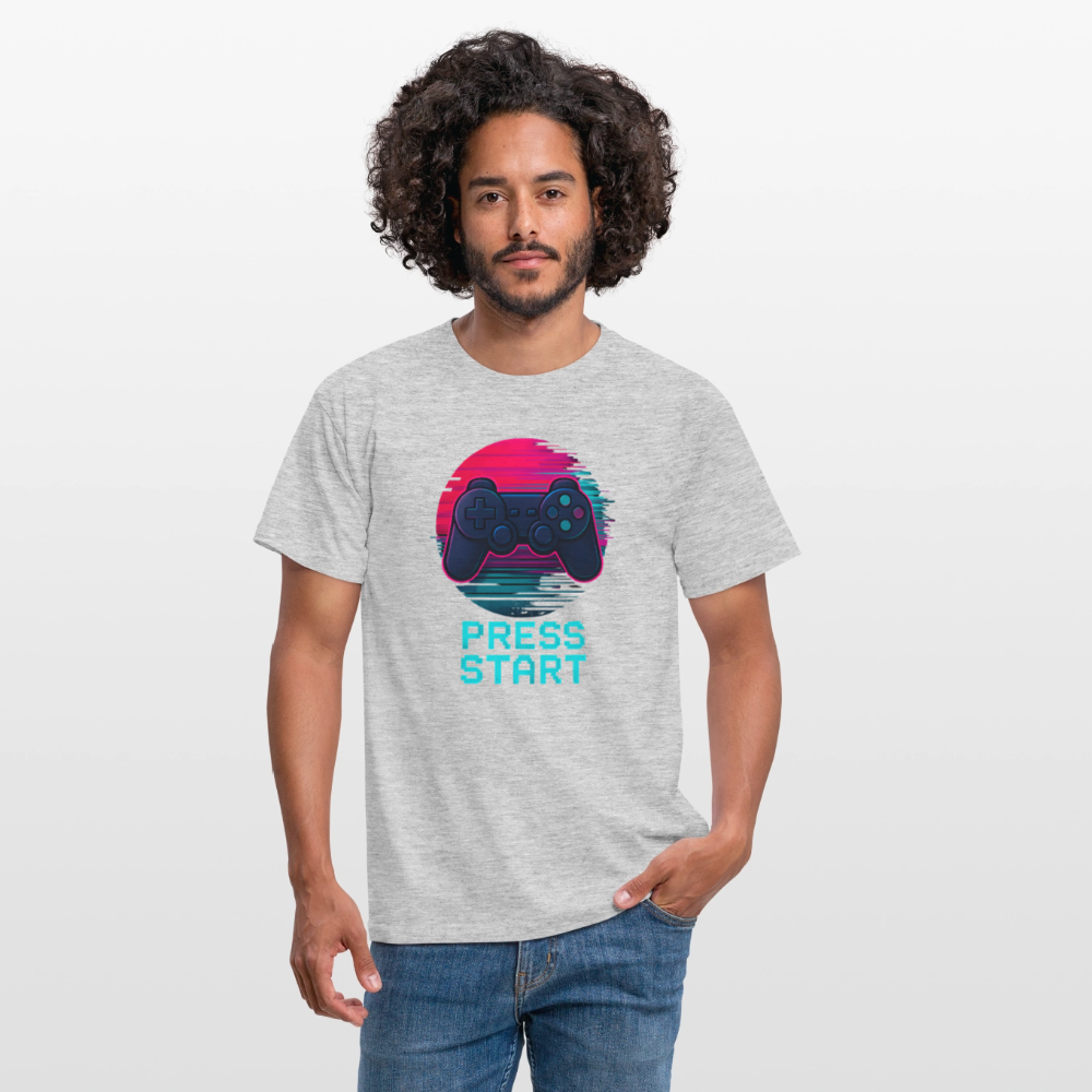 Männer T-Shirt - Grau meliert