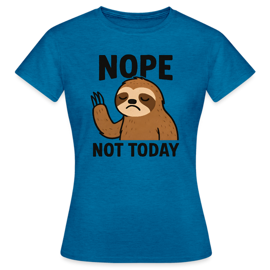 Frauen T-Shirt - Antikblaues Saphir meliert