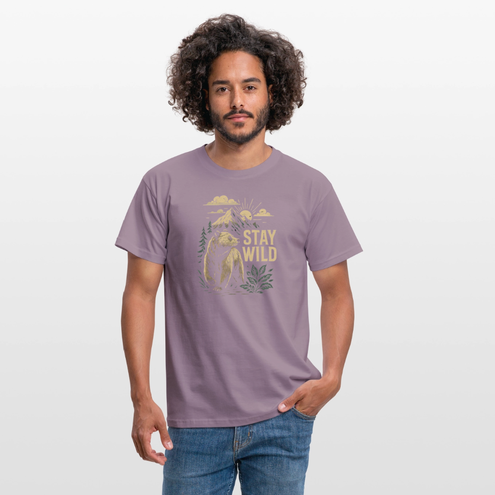 Männer T-Shirt - Lilagrau