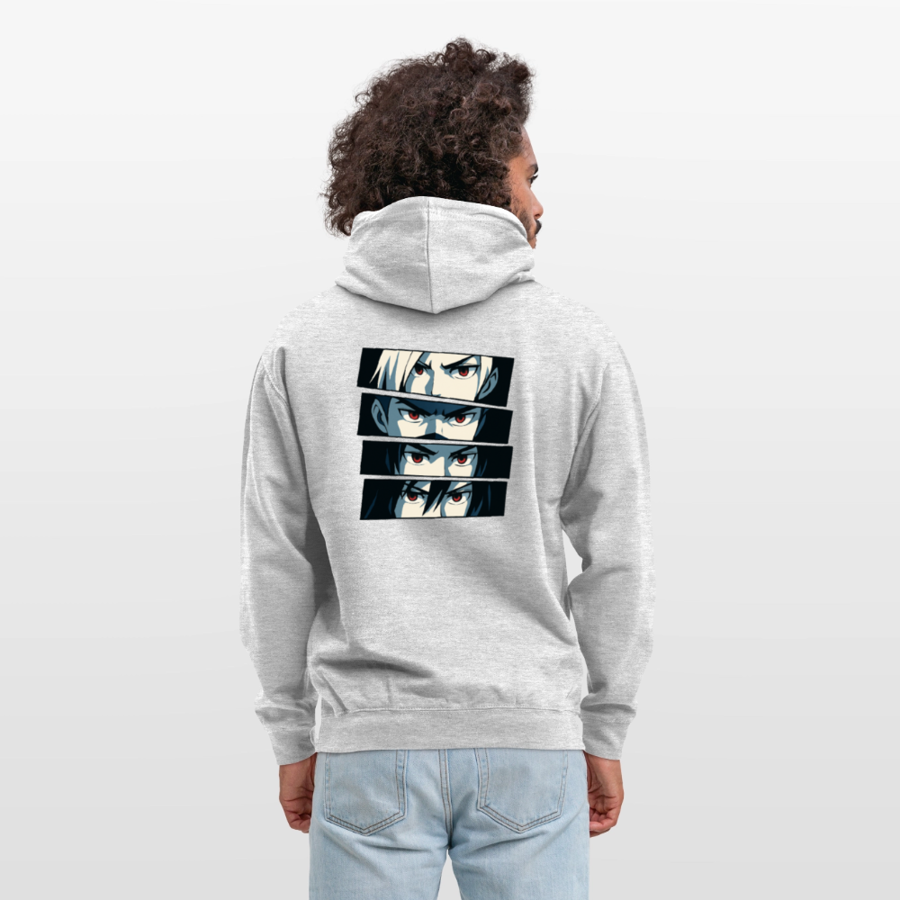 Unisex Hoodie - Hellgrau meliert