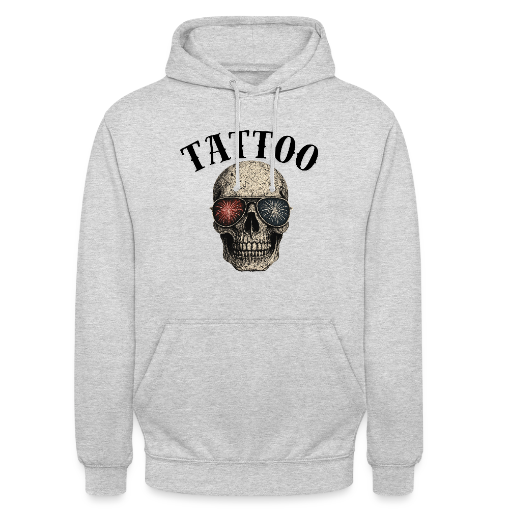 Unisex Hoodie - Hellgrau meliert
