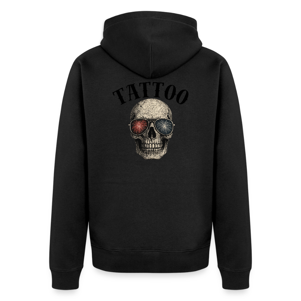 Männer Premium Kapuzenjacke - Schwarz