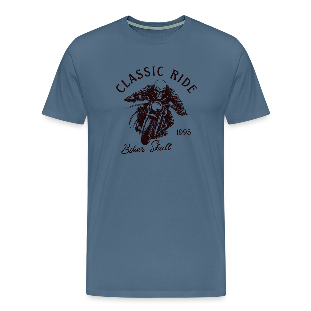 Männer Premium T-Shirt - Blaugrau