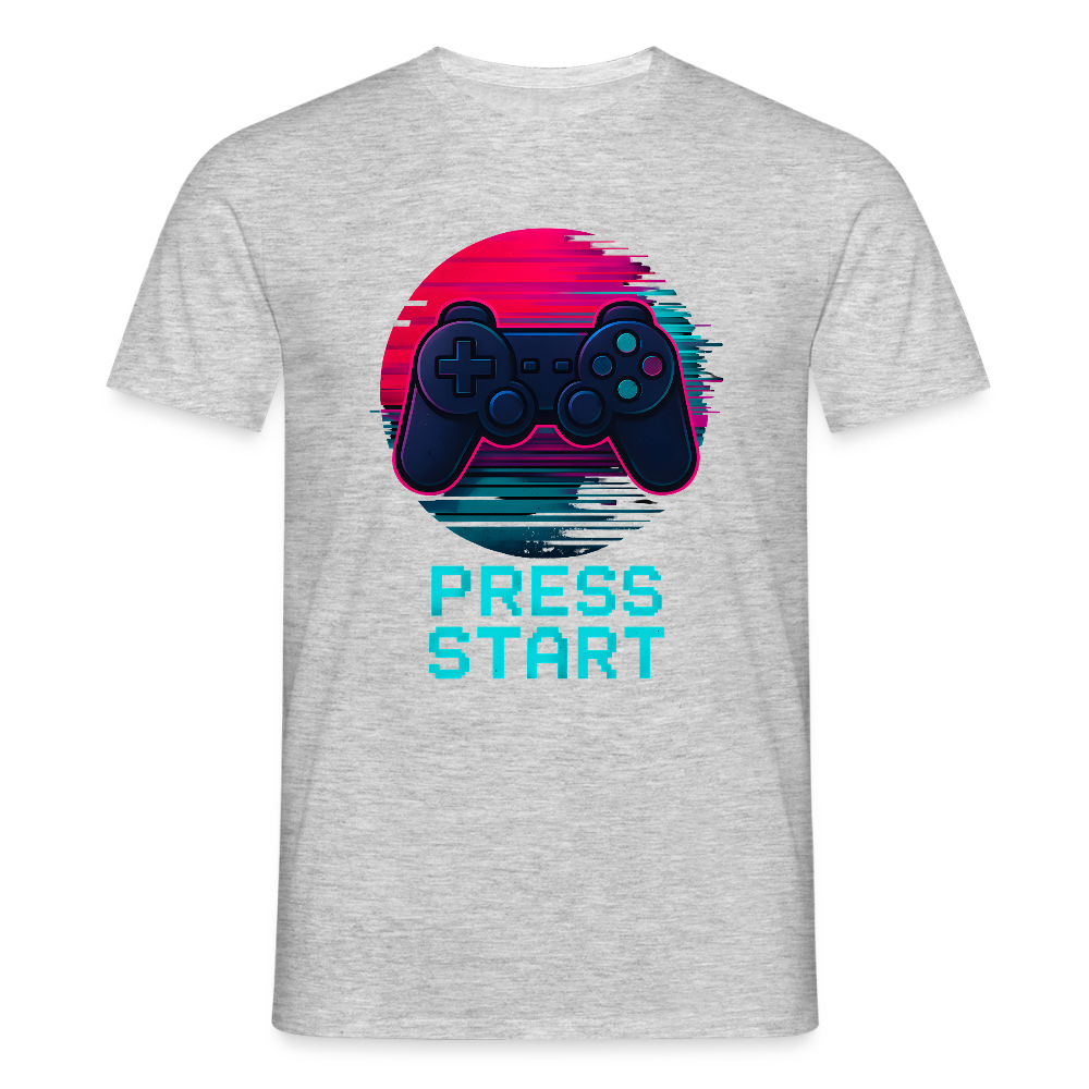 Männer T-Shirt - Grau meliert