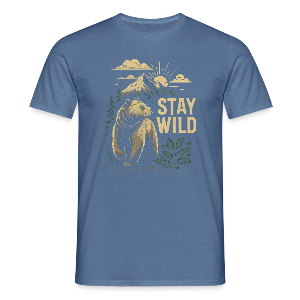 Männer T-Shirt - Taubenblau