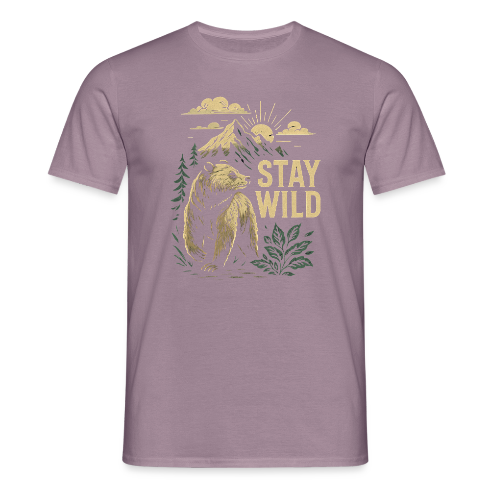 Männer T-Shirt - Lilagrau