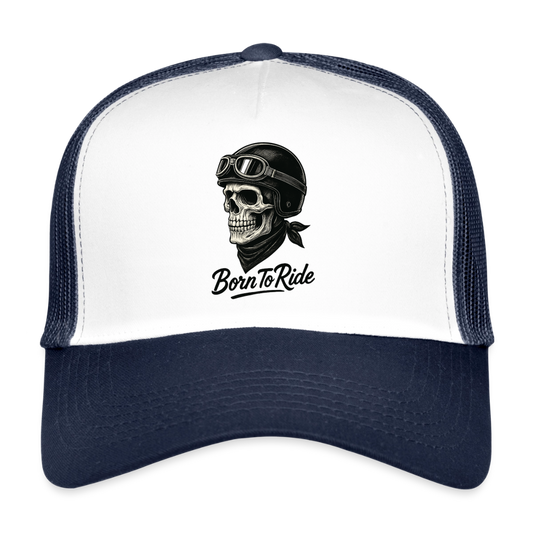 Trucker Cap - Weiß/Navy