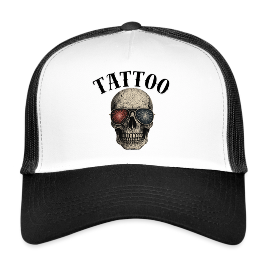 Trucker Cap - Weiß/Schwarz