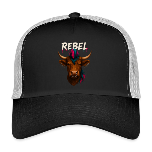 Trucker Cap - Schwarz/Steingrau