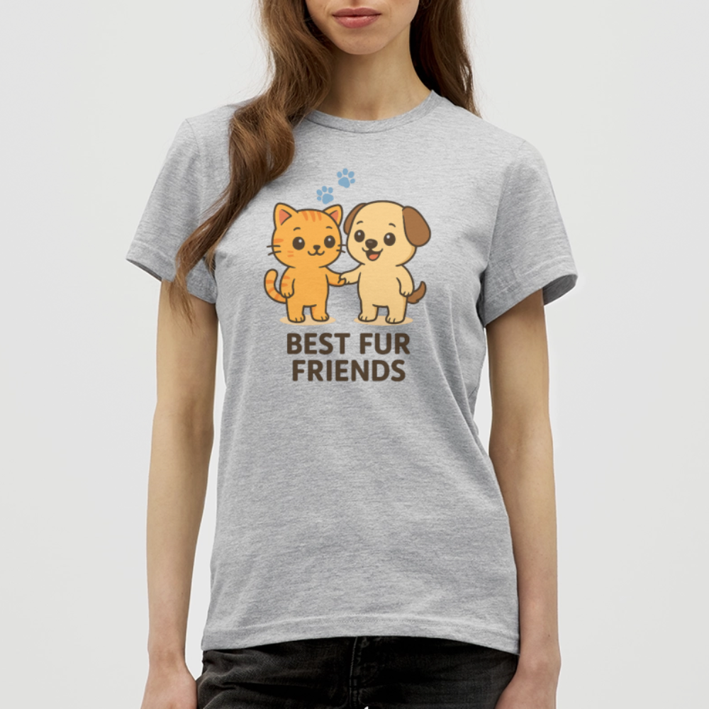 Best Friends  T-Shirt - Grau meliert