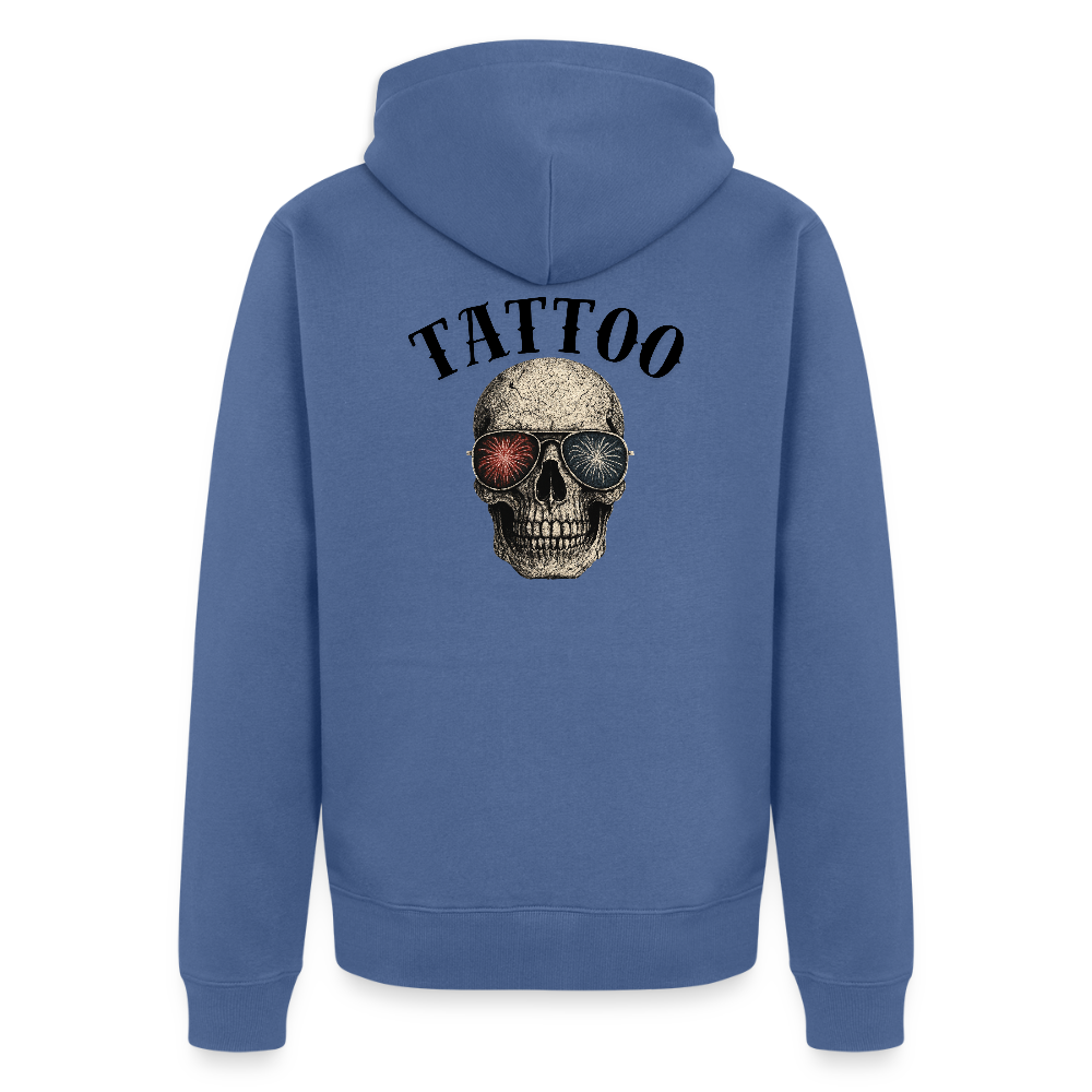 Männer Premium Kapuzenjacke - Taubenblau