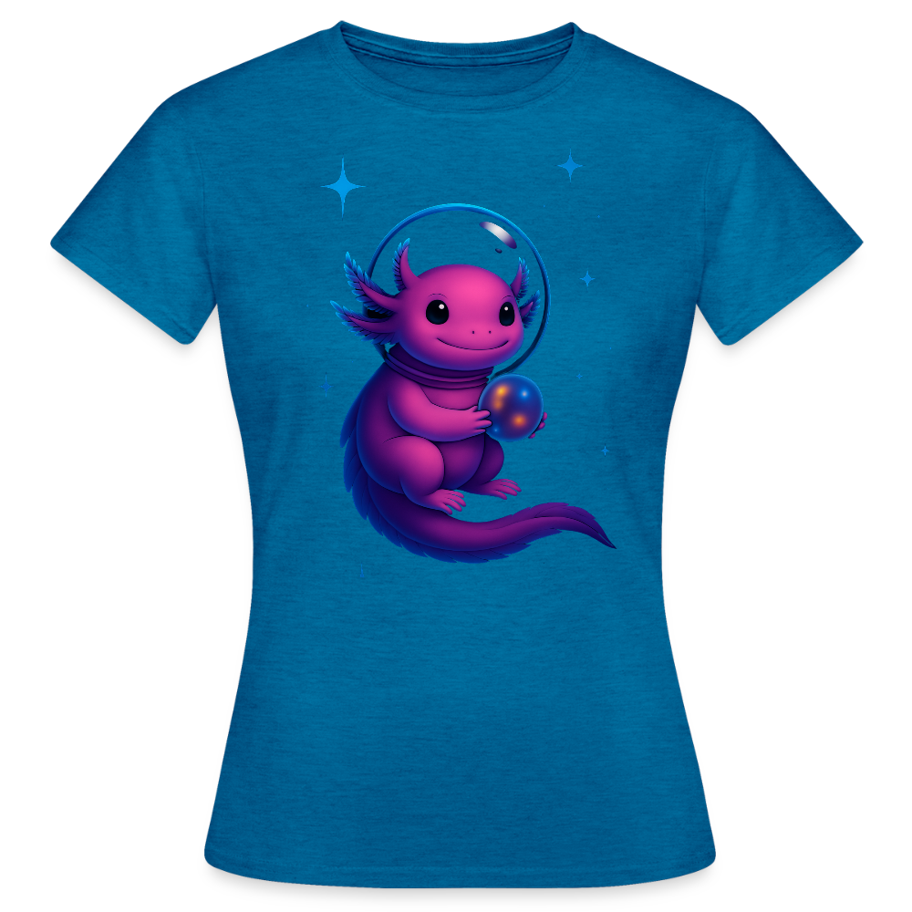 Axolotl  T-Shirt - Antikblaues Saphir meliert