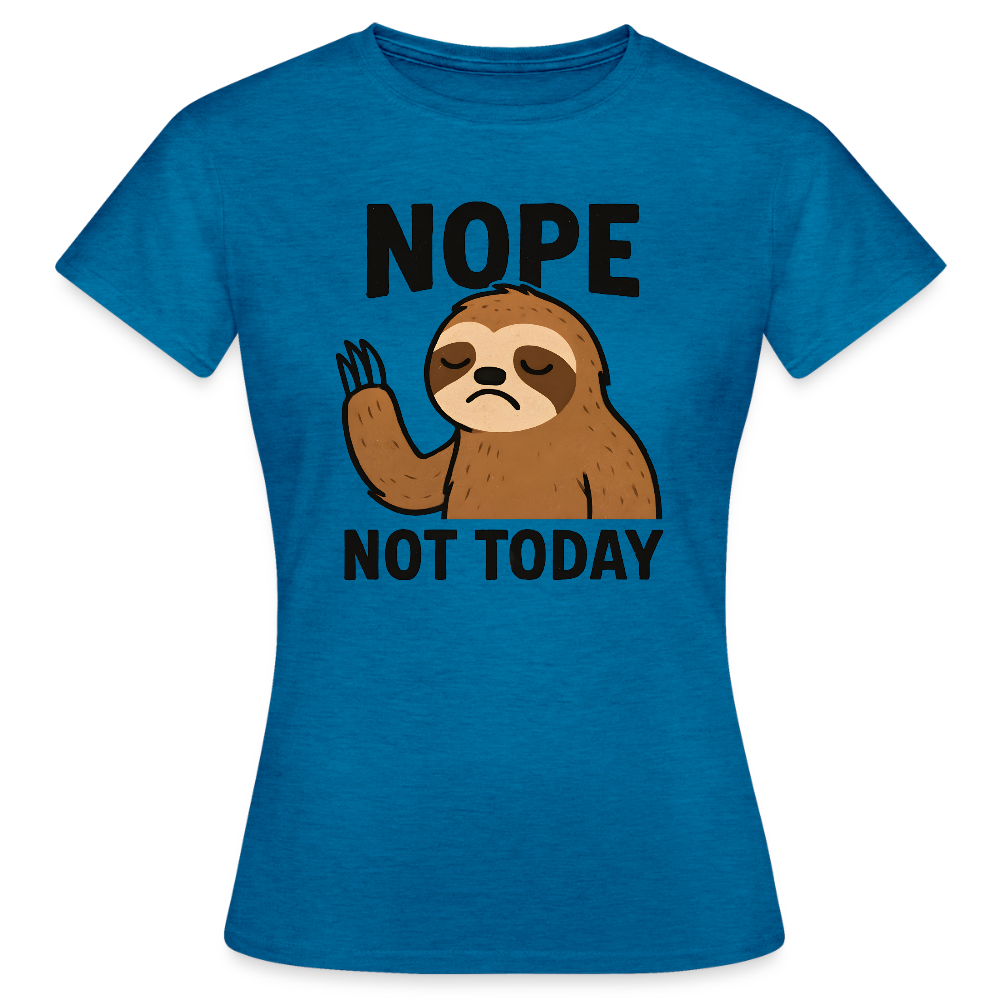 Frauen T-Shirt - Antikblaues Saphir meliert