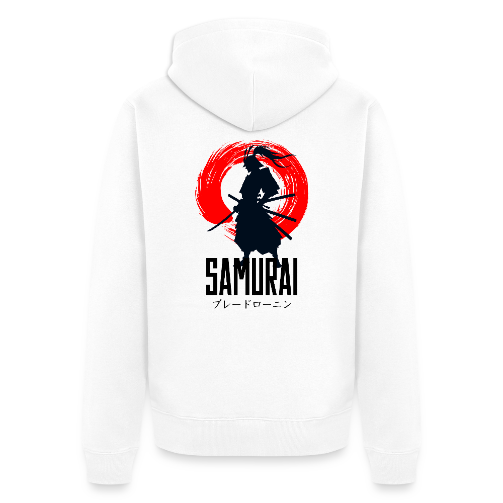 Männer Premium Kapuzenjacke - Weiß