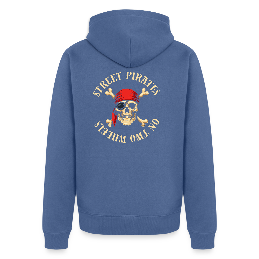 Männer Premium Kapuzenjacke - Taubenblau