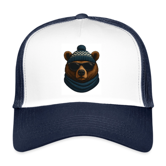 Trucker Cap - Weiß/Navy