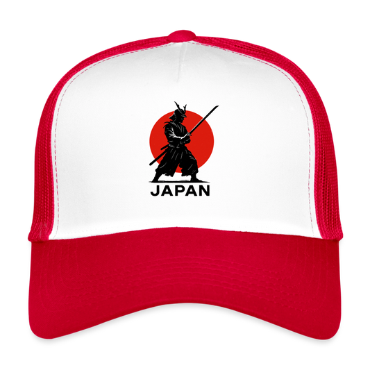 Trucker Cap - Weiß/Rot
