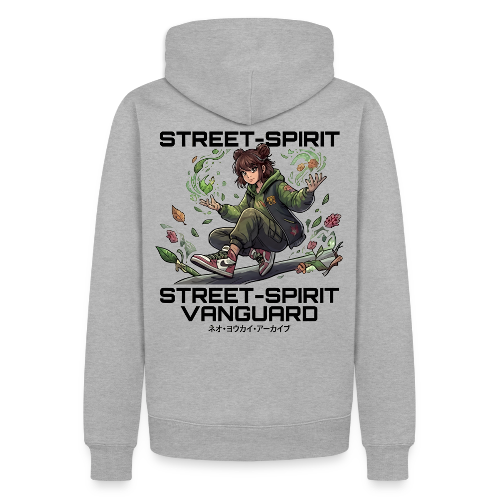 Männer Premium Hoodie - Grau meliert