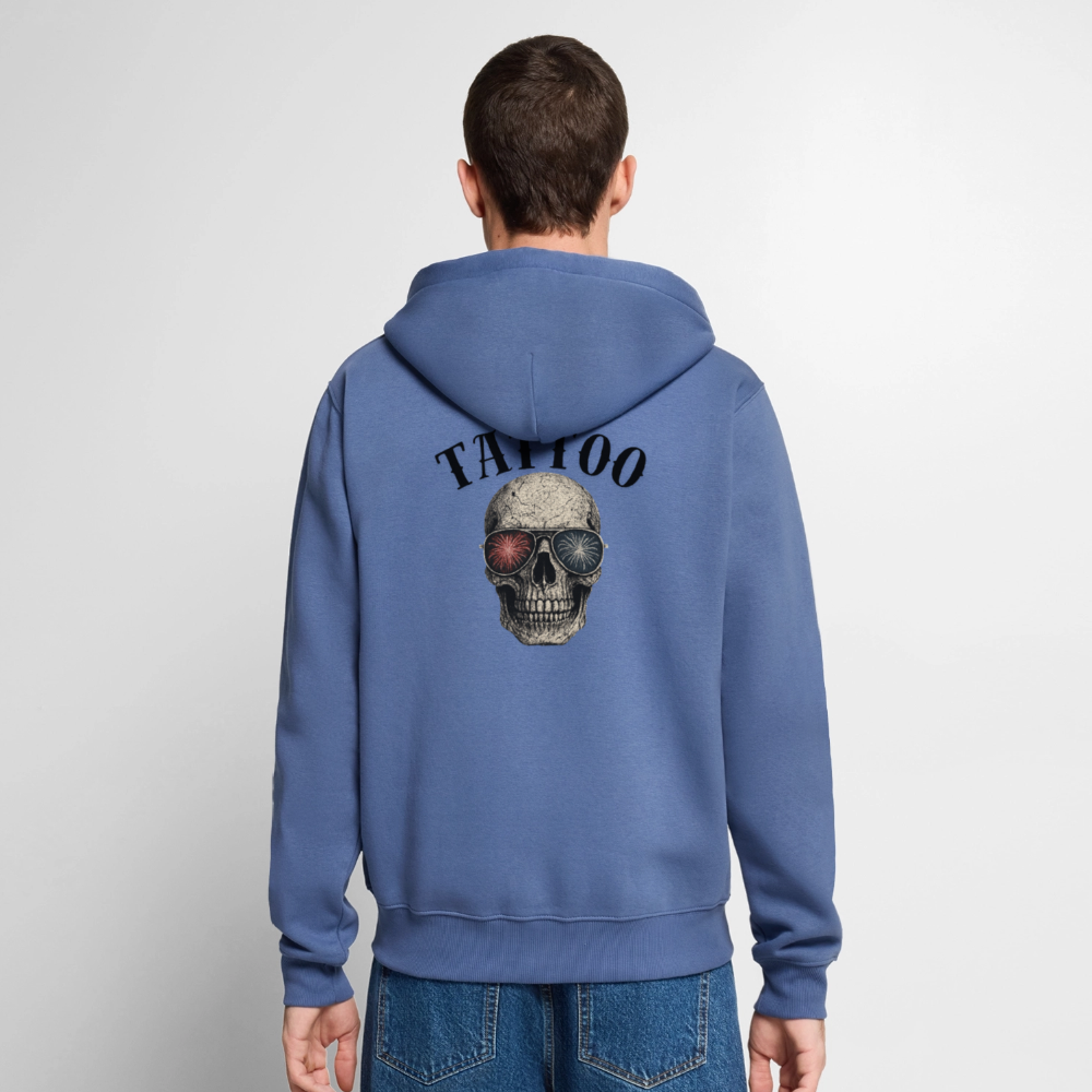 Männer Premium Kapuzenjacke - Taubenblau