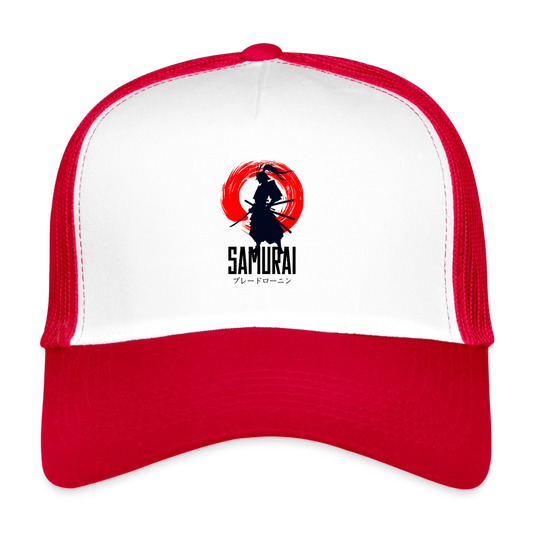 Trucker Cap - Weiß/Rot