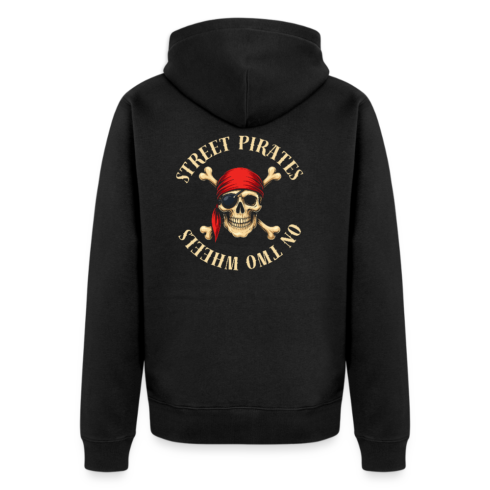 Männer Premium Kapuzenjacke - Schwarz