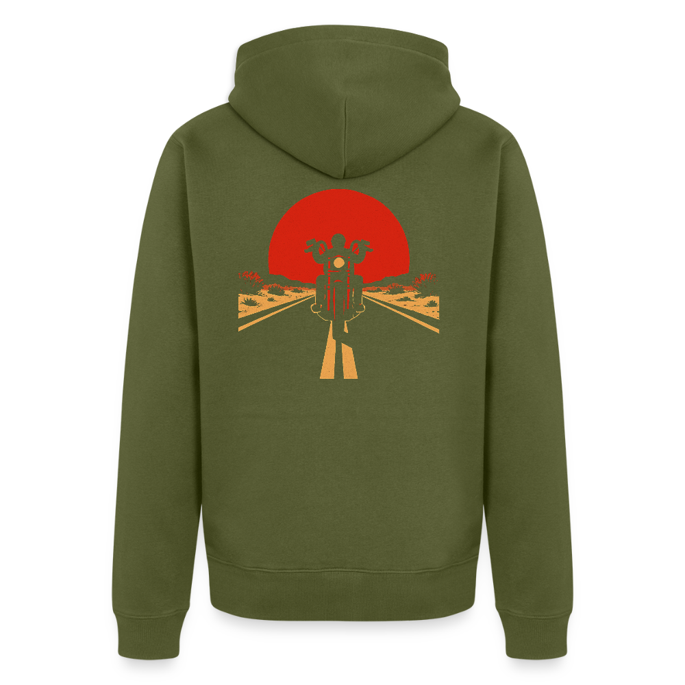 Männer Premium Kapuzenjacke - Khaki