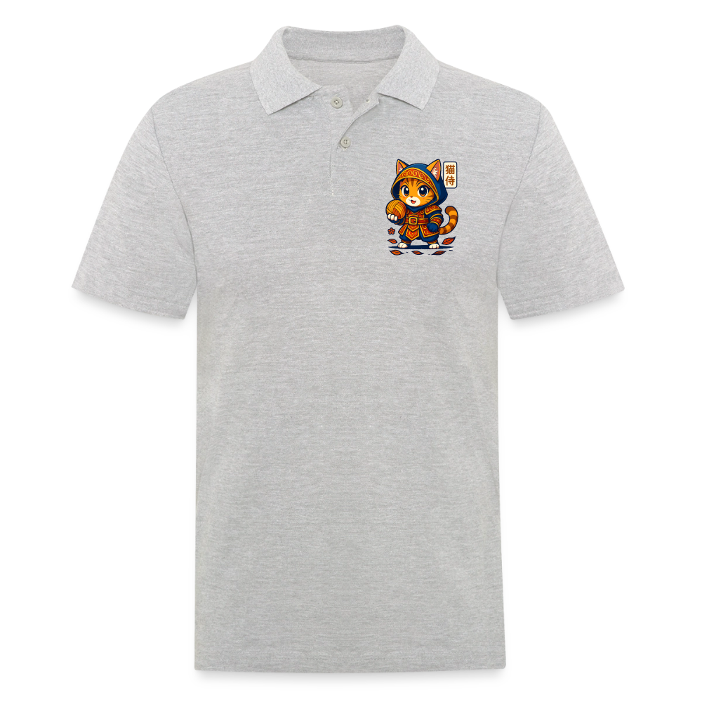 Männer Poloshirt - Grau meliert