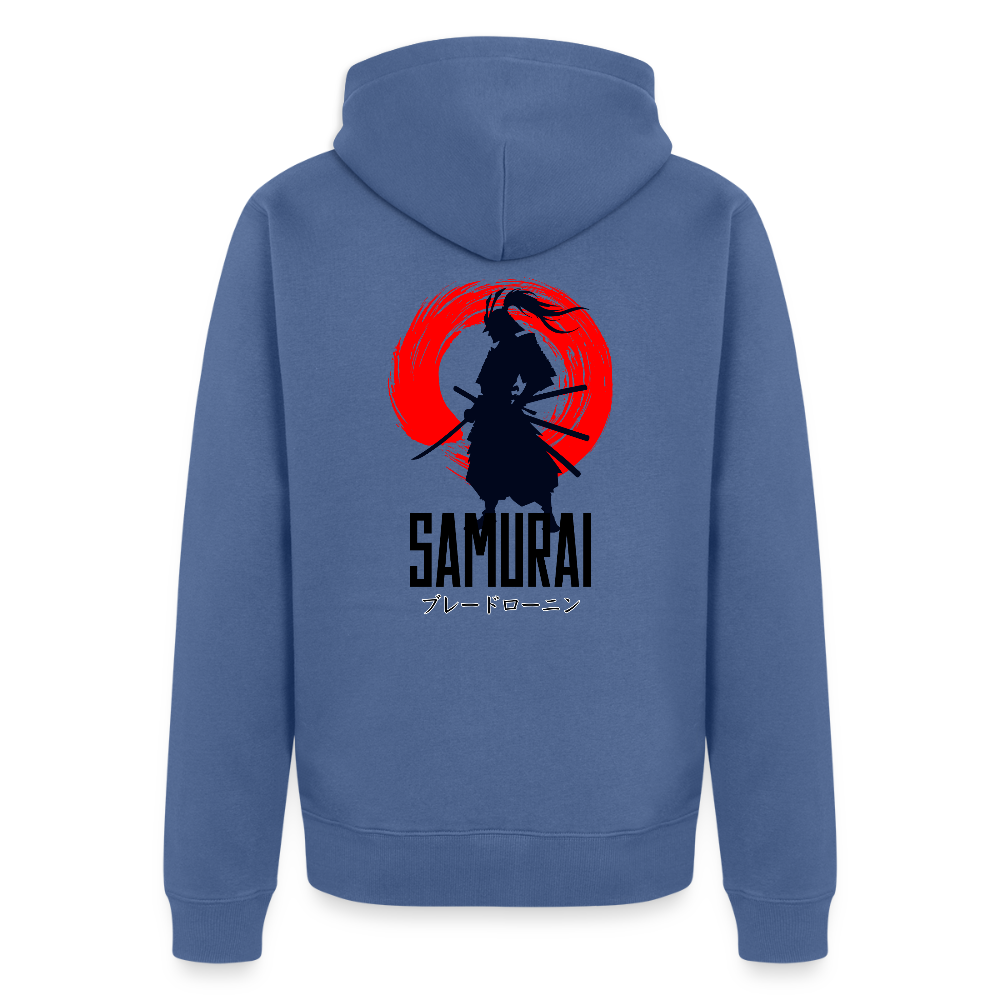 Männer Premium Kapuzenjacke - Taubenblau