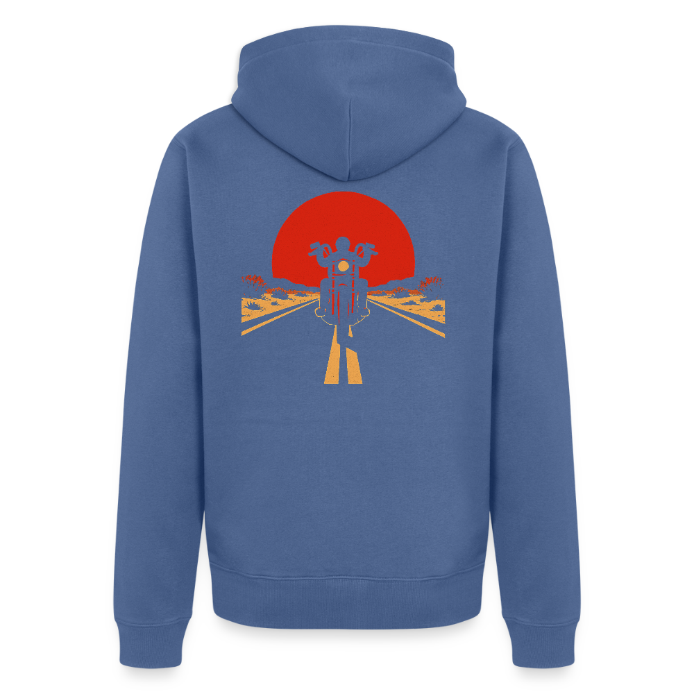 Männer Premium Kapuzenjacke - Taubenblau