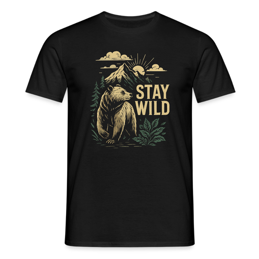 Männer T-Shirt - Schwarz