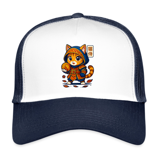 Trucker Cap - Weiß/Navy