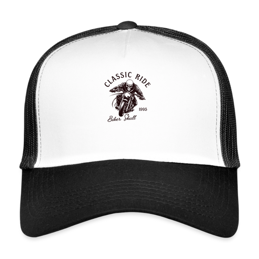 Trucker Cap - Weiß/Schwarz