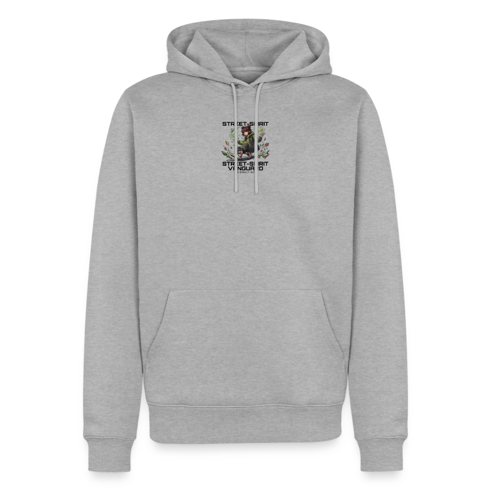 Männer Premium Hoodie - Grau meliert