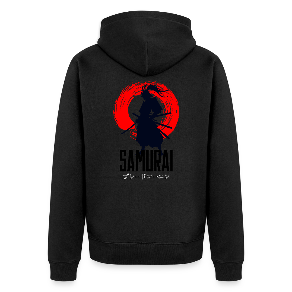 Männer Premium Kapuzenjacke - Schwarz