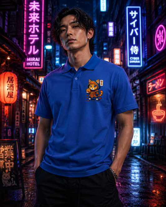 Samurai Cat Poloshirt